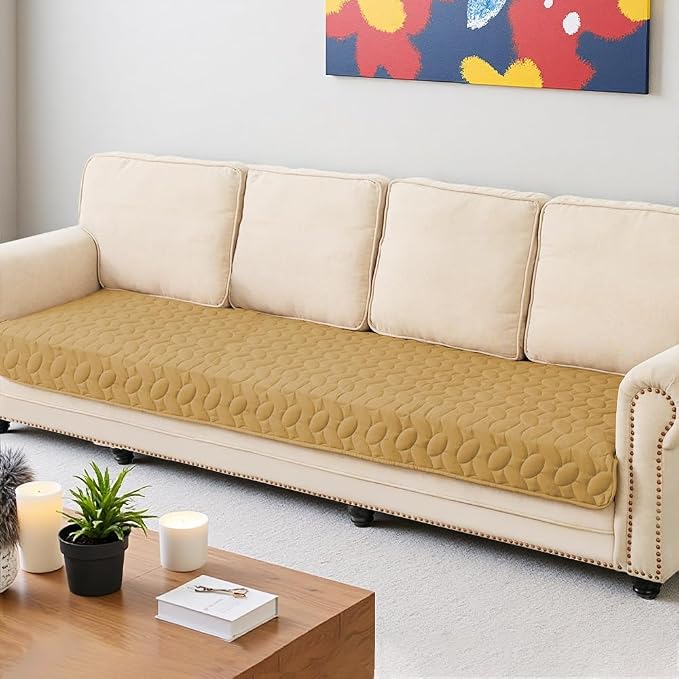 Ameritex Waterproof Pet Bed Cover Anti-Slip Dog Bed Blanket for Sofa and Furniture Waterproof New Pattern Design (Sand, 30x90 Inch (Pack of 1)) - Image 5