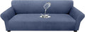 Waterproof Couch Cover, Stretch Non-Slip Oversized Sofa Slipcover with Elastic Bottom Stay-in-Place - Leakproof Furniture Protector for Kids & Pets - Washable (Oversized Sofa, Blue Gray) by Unknown