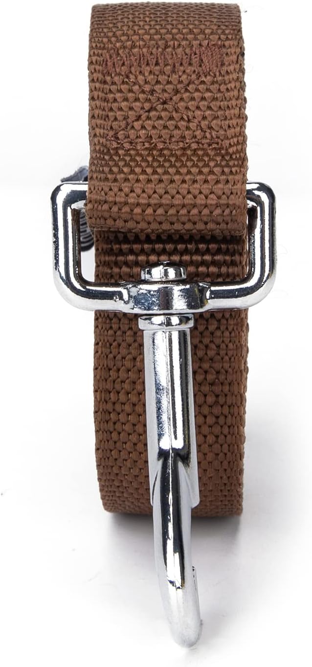 Strong Durable Nylon Dog Training Leash, 1 Inch Wide Traction Rope, 6 ft 10ft 15ft Long, for Small and Medium Dog (Brown, 6 Feet) - Image 9