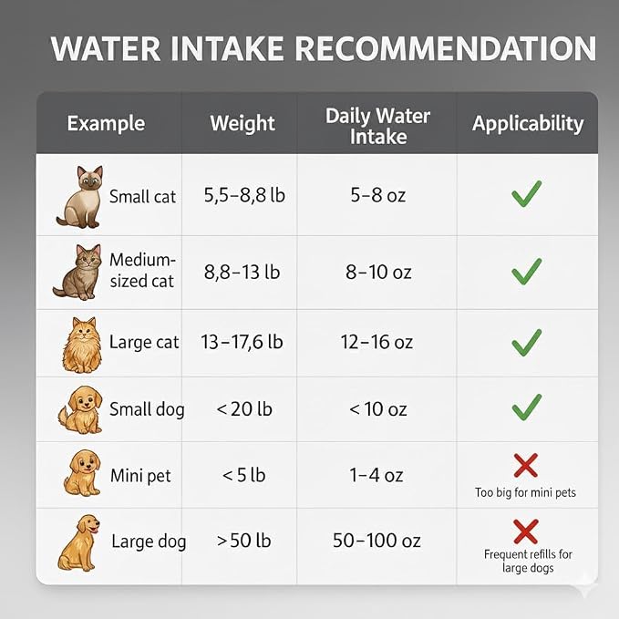 Cat Water Fountain, 3.2L 108Oz Stainless Steel Pet Fountain, 4 Filters | Stainless steel cat fountain, dishwasher safe with triple filtration, quiet pump and visible water window for cats and dogs. - Image 9