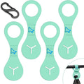 Dog Poop Bag Holder for Leash Waste Bag Carrier Dog Poop Bag Dispenser for Walking Running Bicycle Accessory 4 Pieces (Light Green) by PuppyDoggy