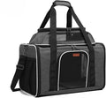 19" Large Pet Carrier for Cats & Small Dogs up to 25 lbs, Airline Approved Soft-Sided Dog Travel Bag, Top Expandable with Breathable Mesh, Washable Liner & Safety Tether. (Grey) by Youchee