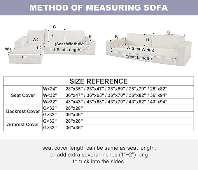 vctops Vintage Leather Look Sofa Cover Water Resistant Non-Slip Sectional Couch Cover Sofa Slipcover for Dogs, Children, Pets Furniture Protector (Grey,43"x70") - Image 7