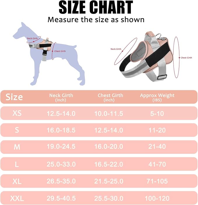 Dog Harness, No-Pull Reflective Dog Vest, Breathable Adjustable Pet Harness with Handle for Outdoor Walking - No More Pulling, Tugging or Choking - Image 4