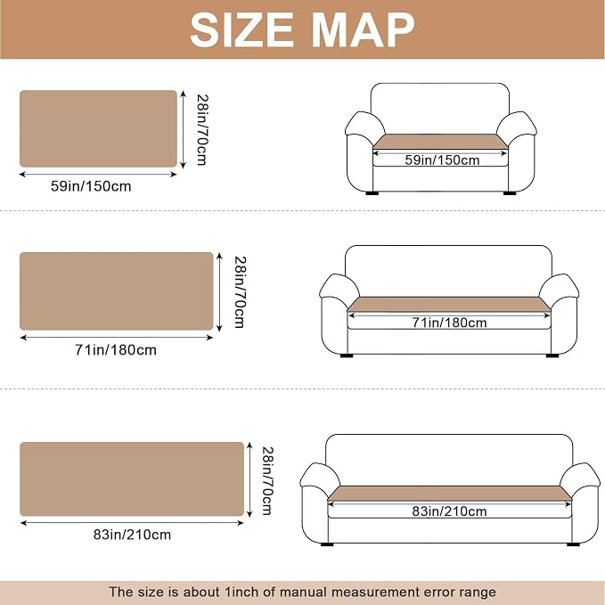 Waterproof Dog Couch Cover, Non Slip Pet Sofa Protector, Thick Fuzzy Couch Cover for Dogs, Machine Washable Furniture Protector, Scratch Resistant Pet Couch Mat(Leather color, 28" x 71"/70 x 180cm) - Image 2