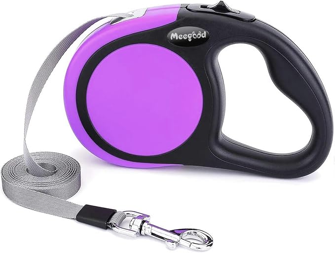 Heavy Duty Retractable Dog Leash-16ft Strong & Durable Walking Leash for S to L Dogs up to 45/115 lbs, Upgraded Lock System, Non Slip Grip, Tangle Free (Purple, Small/Medium) - Image 7