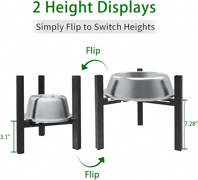 Adjustable Width Dog Bowl Holder - Single Bowl Feeder for Medium to Large Breed Dogs, fits Bowls from 8-11 inches, Sturdy Metal Construction, Ergonomic Design (Bowl not Included) (1-Pack) - Image 4