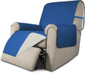 Easy-Going Reversible Couch Cover, Recliner 19 in, Blue/Ivory | Machine Washable Slipcover For Dogs, Water Resistant Furniture Mat For Living Room, Non-Slip Sofa Cover, Pet Friendly by Easy-Going