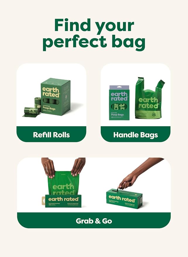 Earth Rated Dog Poop Bags on Refill Rolls, 280 Bags, Peach & Lotus | Guaranteed Leak Proof and Extra Thick Waste Bag Refill Rolls - Image 7