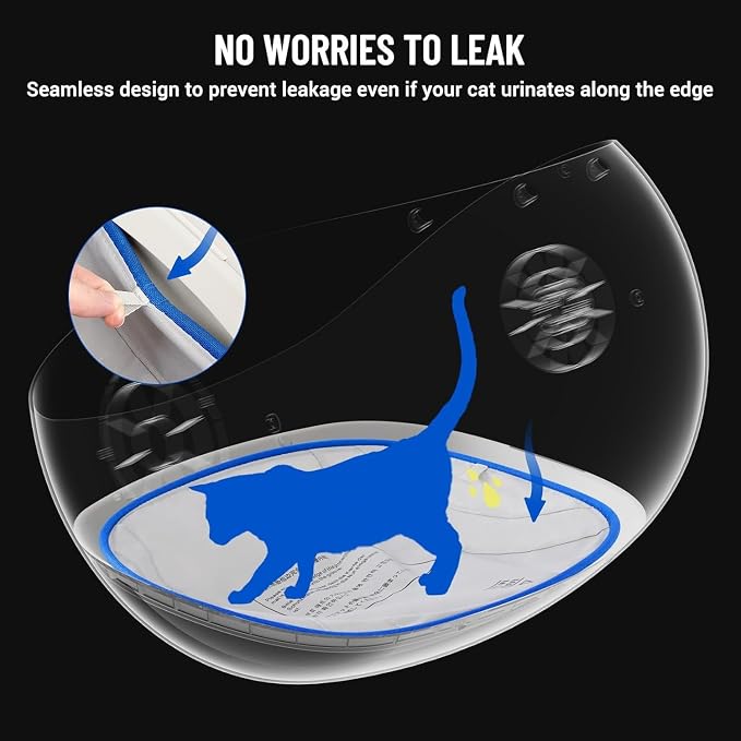 Open Type Automatic Cat Litter Box Accessory Mat Replacement Waterproof Pad | Waterproof leakproof anti-stick scratch resistant flexible liner for self-cleaning cat litter box - Image 7