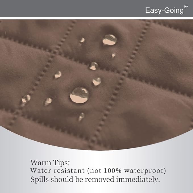 Easy-Going Reversible Couch Cover, Recliner 22 in, Brown/Beige | Machine Washable Slipcover For Dogs, Water Resistant Furniture Mat For Living Room, Non-Slip Sofa Cover, Pet Friendly - Image 4
