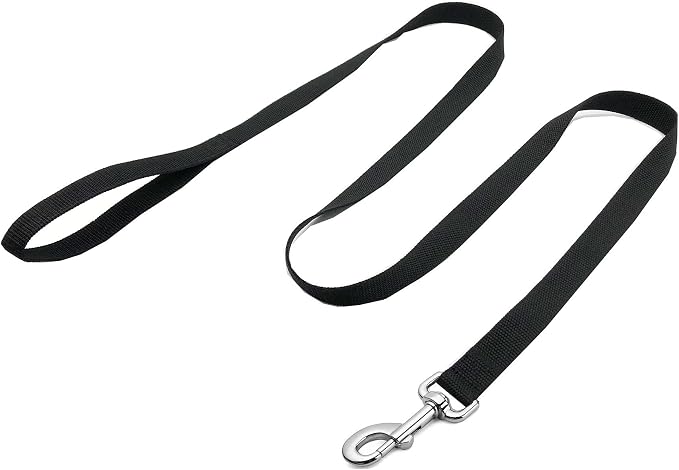 Strong Nylon Dog Leash, 4FT/ 5 FT/ 6FT Dog Leashes for Medium Large Dogs (4 FT, Black) - Image 2