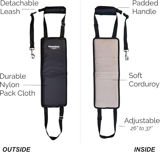 Dog Sling Hip Lift Support Harness, Tall Female, Made in USA | Fits Tall, Lean Dogs like Greyhounds or Great Danes, Padded Mobility Aid, Help Pets Walk or Balance, Machine Wash & Dry - Image 4