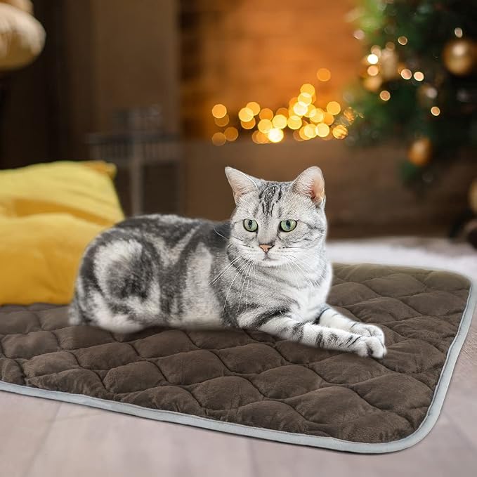 Self Warming Cat Bed Self Heating Cat Mat Thermal Pet Bed Mat Self-Warming Dog Crate Pad - Image 4
