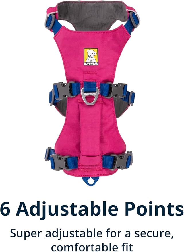Ruffwear, Flagline Dog Harness, Lightweight and Reflective, No Pull Dog Lift Harness for Hiking, Running and Everyday Use, Alpenglow Pink, X-Small - Image 7