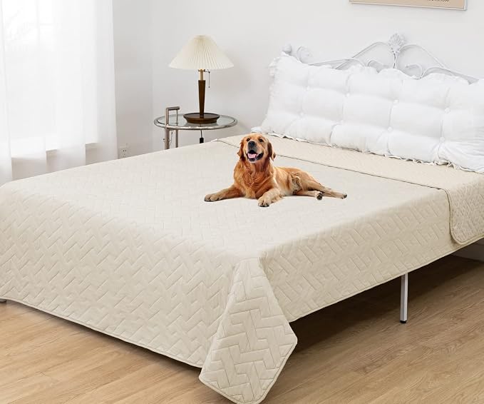 fuguitex Waterproof Dog Bed Cover Couch Cover for Pet Anti-Slip Cat Mat Pet Pad Blanket for Sofa Chair Recliner Bed Furniture Protrctor - Image 2