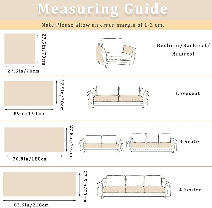 100% Waterproof Fuzzy Couch Cover for Dogs, Washable Non-Slip Pet Couch Covers for Sofa, Soft Thick Furniture Protector Sofa Slipcover Mat for Dogs (Beige, 27.5" x 59") - Image 7