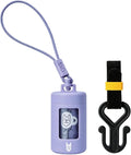 SVD.PET Retractable Dog Poop Bag Dispenser and Waste Bag Holder Kit, Purple | Lightweight, Stretchy Strap Fits Any Dog Leash, Leak-Proof Bag Starter Roll Included, Dog Essentials for Walking and Travel by SVDPET