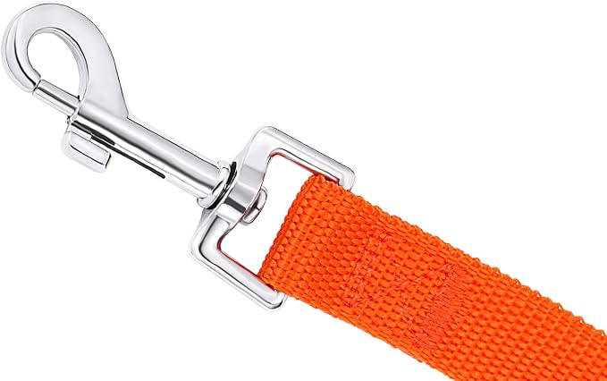 AmaGood Dog/Puppy Obedience Recall Training Agility Lead-15ft 20ft 30ft 50ft Long Leash-for Dog Training,Tie Out,Play,Safety,Camping (30 feet, Orange) - Image 3