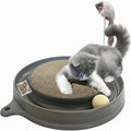AUOON Cat Scratcher Toy with Ball Track for Indoor Cats and Kittens, Gray | 3 in 1 Interactive Cat Toy, Cat Scratch Pad with Cat Ball Toy and Cat Mouse Toy, for Chasing Exercise, Protect Furniture by AUOON
