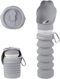 Dog Water Bottle Collapsible & Portable Squeeze, 9oz-17oz Water Dispenser & Folding Bowl,5 Levels Capacity in 1,Carabiner Clip,100% Food-Grade Silicone, Outdoor Walking,Hiking,Travel | Five adjustable capacities, leak-proof design, and BPA-free silicon... by Unknown