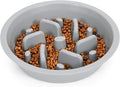 JASGOOD Dog Slow Feeder - Reduce Slip Puzzle Bowl for Raised Pet Feeders - Interactive Bloat Stop Elevated Diners Replacement Bowl (Gray, Fit Opening 7.5"-8") by JASGOOD