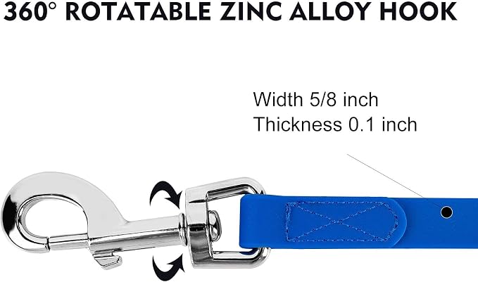 Waterproof Long Leash Durable Dog Recall Training Lead Great for Outdoor Hiking, Training, Yard, Beach and Swimming (Blue, 50ft) - Image 5