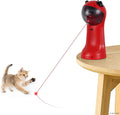 TBTeek Cat Toy, Automatic Cat Toy, 5 Fun Patterns, 4 Speed Modes (Red) | Motion-Activated, Rechargeable, Adjustable Light Angles, Random Trajectory by TBTeek