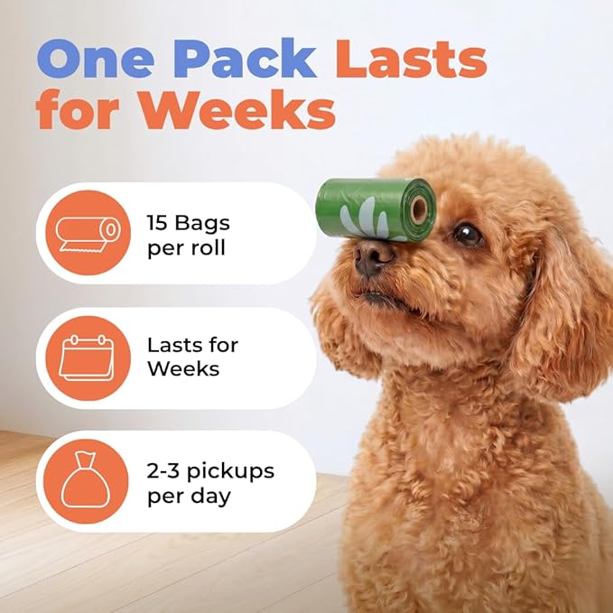 Best Pet Supplies GRS Poop Bags for Dogs - 600 Count, Green, | Unscented, 50% Post-Consumer Recycled Plastic, Leak-proof, Easy-Tear perforations, Thick Bags, Fits Standard Holders - Image 6