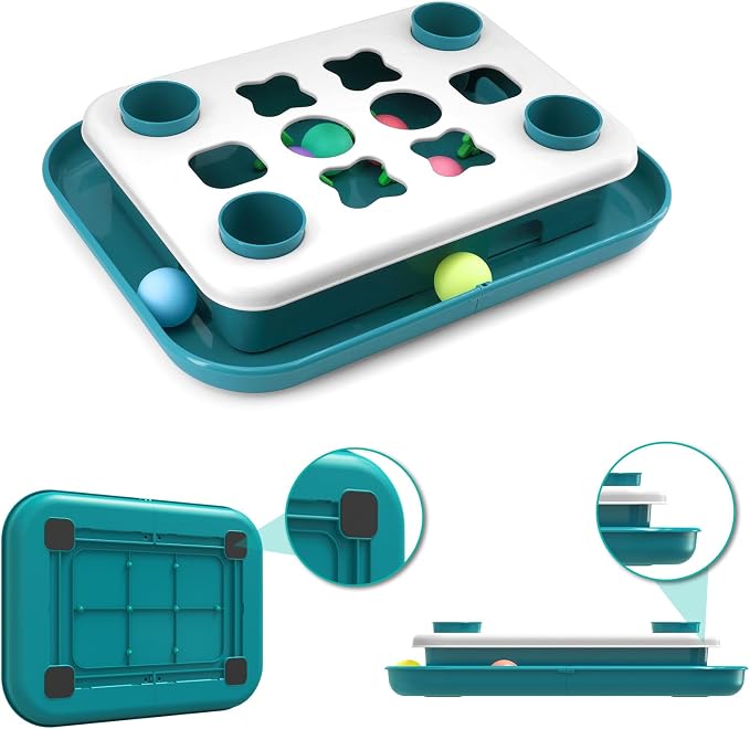 Cat Puzzle Toys for Indoor Cats Mind Game Ball Track Kitten Food Puzzles Toy Sensory Activity Cat Enrichment Toys Treat Feeder Entertainment Mental Stimulation Kitty Gift - Image 5