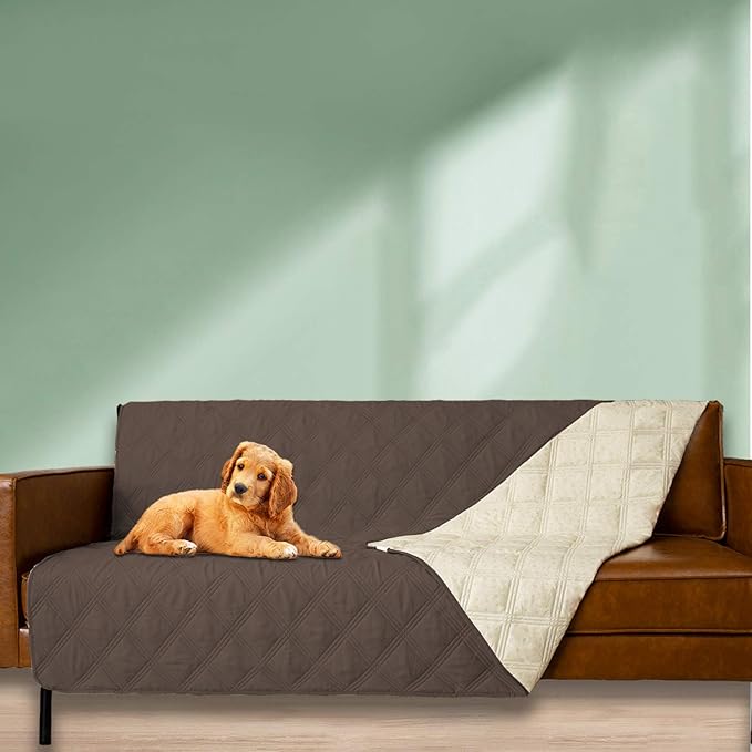 Ameritex Waterproof Dog Bed Cover Pet Blanket with Anti-Slip Back for Furniture Bed Couch Sofa (40x50 Inch (Pack of 1), Chocolate) - Image 6