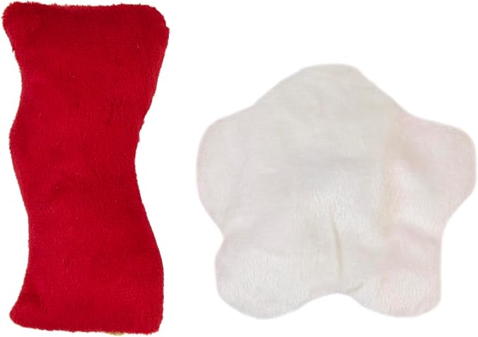Mad Cat Brunch Buddies Bacon N' Eggs Catnip & Silvervine Cat Toy, 2 Pack | Encourages batting, pouncing and chasing, cute breakfast food themed design, engaging solo play for felines at any playtime - Image 3