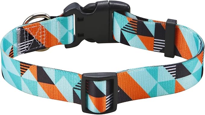 Mihqy Dog Collar for Small Dogs, Fashion Design, Geometry,S | Neck Fit 9.8"-15.7", Multiple Patterns，4 Sizes for Small Medium Large Dogs, Comfortable for Walks and Outdoor Hikes - Image 2