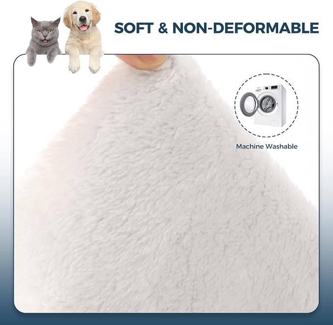 Admaison Cat Hammock for Cage Hanging Reversible 2Pack,Pet Hammock Bed Adjustable,Soft Sleeping Hammock for Cats,Ferret,Puppy,Rabbits,Small Animals (M, CAT) - Image 5