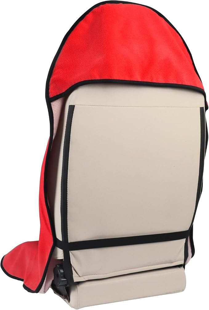Car Seat Cover Protector Front Seats,for Gym Workout,Running,Swimming,Beach and Hiking,Waterproof Sweat Towel Bucket Seat Covers for Cars SUV Trucks (Red, 2Pcs) - Image 6