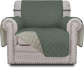 Easy-Going Reversible Couch Cover, Small Chair, Greyish Green/Beige | Machine Washable Slipcover For Dogs, Water Resistant Furniture Mat For Living Room, Non-Slip Sofa Cover, Pet Friendly by Easy-Going