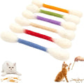 Cotton Swabs Cat with Catnip, 6 Pk Giant Kitten Chew Sticks,Interactive Kitty Kick Sticks for Cat Lovers Gift - Sturdy Teething Chew Toy (Mixed Colors) by Unknown