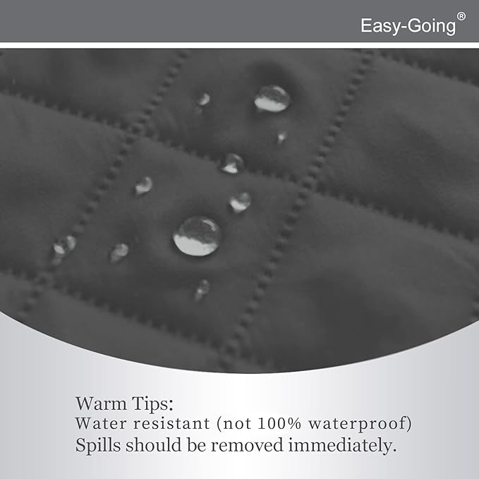 Easy-Going Reversible Couch Cover, Recliner 22 in, Darkgray/Beige | Machine Washable Slipcover For Dogs, Water Resistant Furniture Mat For Living Room, Non-Slip Sofa Cover, Pet Friendly - Image 4