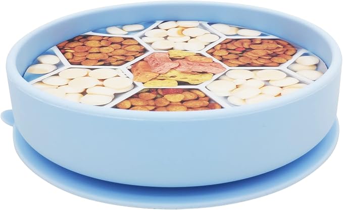 Mr. Peanut's Interactive Slow Feed Dog Bowl, Fun Healthy Bloat Stop Feeder (Small) by MrPeanuts