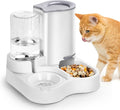 2 in 1 Pet Feeder and Water Dispenser, Automatic Cat Food and Water Dispenser, Gravity Pet Feeder for Small Medium Dog Puppy Cat Kitten by FindWhatYouNeed