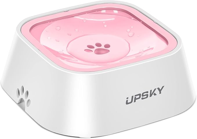 UPSKY 35oz No-Spill Pet Water Bowl, Slow Water Feeder for Dogs and Cats | Splash-Proof Bowls, Slow Drinking Pet Dish, Easy-Clean Dishwasher Safe, Portable For Travel by UPSKY