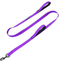 Max and Neo Double Handle Traffic Dog Leash - Reflective, Donates to Dog Rescue (Purple, 4 FT) by MaxandNeo