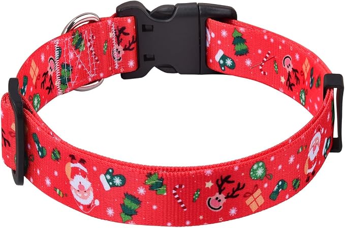 Mihqy Christmas Dog Collar, for Small Dogs, Christmas,S | Neck Fit 9.8"-15.7", Multiple Patterns，4 Sizes for Small Medium Large Dogs, Comfortable for Walks and Outdoor Hikes - Image 2