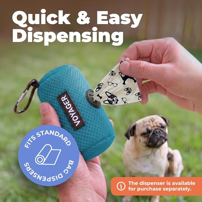 Best Pet Supplies Poop Bags for Dogs - White, 150 Count | Scented, Leak-proof, Easy-Tear perforations, 15 Thick Bags per roll, Outdoor Walking & Travel, Fits Standard Holders - Image 3