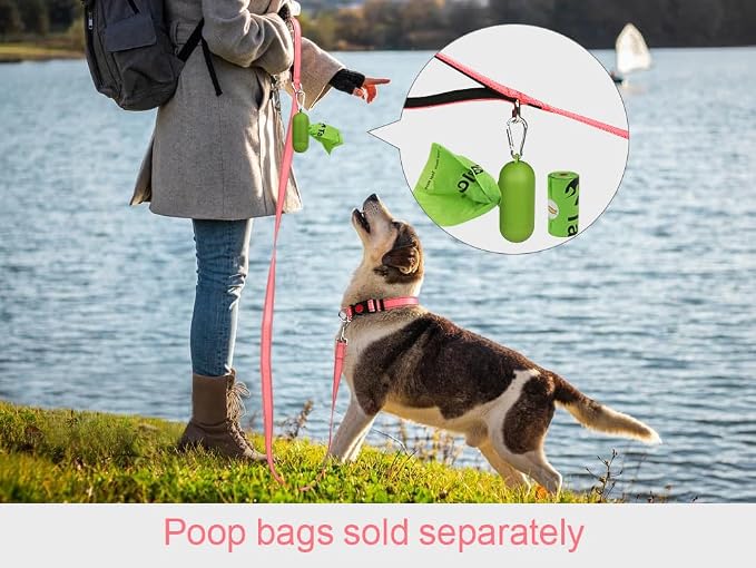 Taglory Reflective Dog Leash for Small Dogs, 3/4in x 4ft, Pink | Ideal for Night Walking, Strong for Sudden Pulls, Lightweight & Gentle on the Neck, Soft Padded Handle - Image 5
