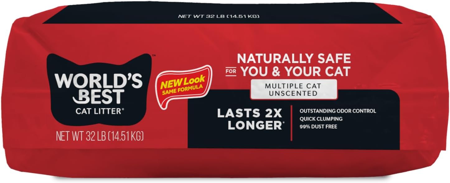 World's Best Cat Litter, Multiple Cat, Unscented, Odor Control, 32 lb Bag - Image 9