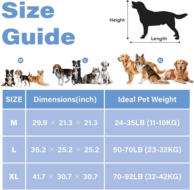 Collapsible Dog Crate, Portable Soft Dog Crate with Fleece Bed for Medium Dog, Folding Travel Carrier Kennel with 3-Door Mesh Windows for Indoor &Outdoor - Image 3
