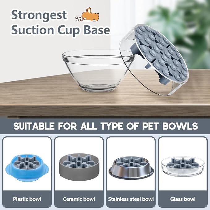 Soft Silicone Anti-Choking Puzzle Slow Feeder Insert, Anti-Slip for Dog Bowls - Image 7