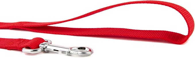 Nylon Dog Training Leash, Traction Rope, 4/5/6 Feet Long, 3/4 Inch 1 Inch Wide, for Small and Medium Dogs (1'' x 4 FT, Red) - Image 3