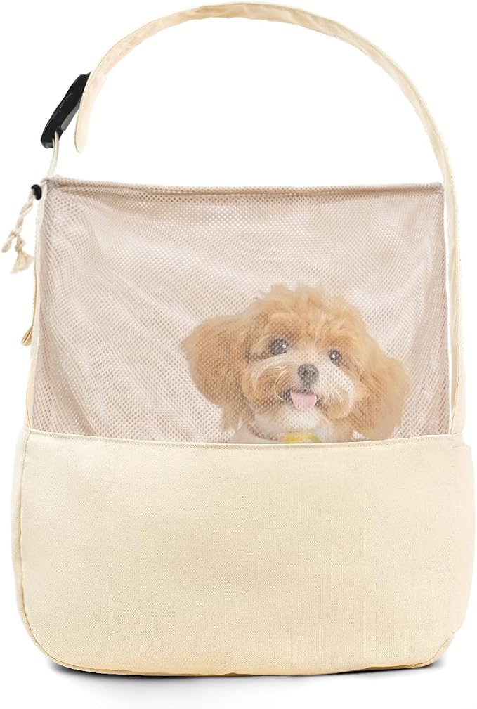ONECUTE Dog Sling Carrier 15 lbs, Small Dog Carrier Sling for Cat & Puppies | Suitable For Carrying Pet 3-10lbs, Spacious Space So Pets Will Not Be Crowded, Adjustable Shoulder Straps And Breathable Mesh by ONECUTE